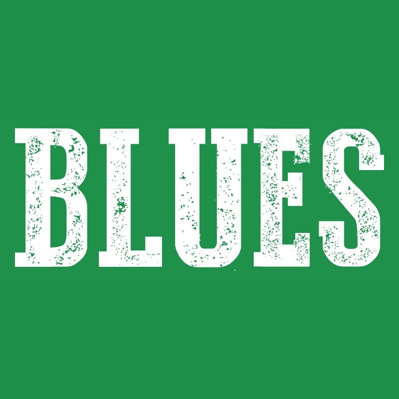 Conception de typographie vintage blues