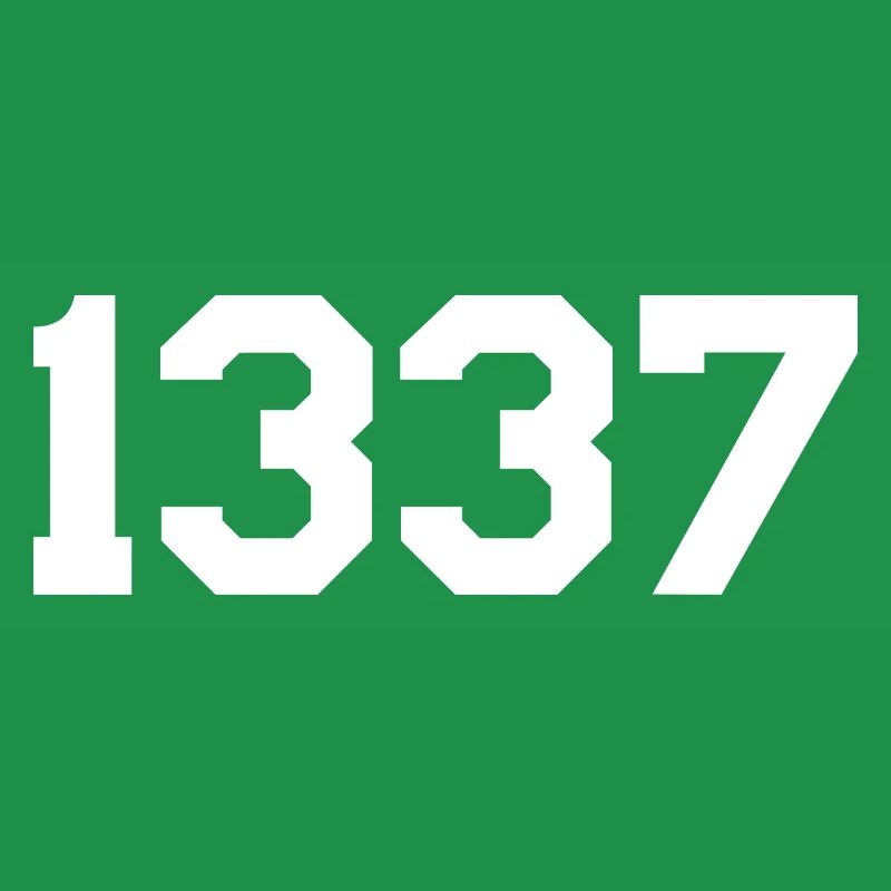 1337 – White Text Design