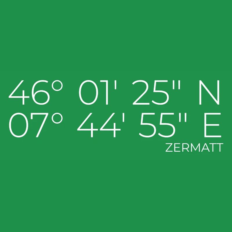 Coordinates Zermatt