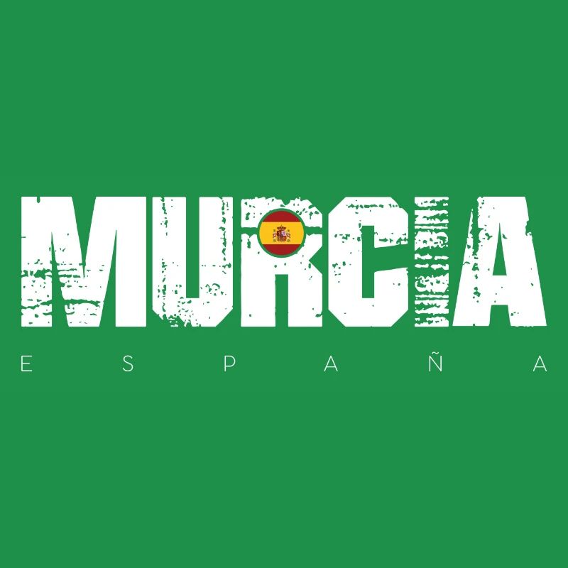 Murcia Spain Distressed Text