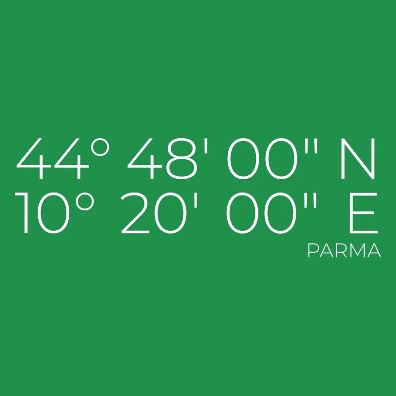 Coordinates Parma, Italy