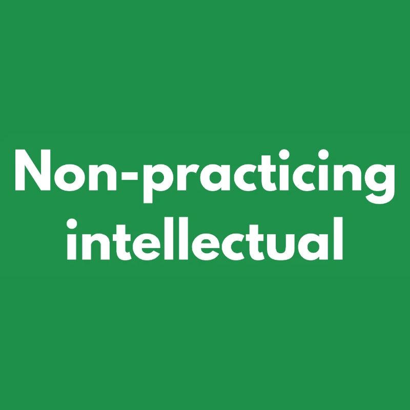 Non-Practicing Intellectual - Funny Academic