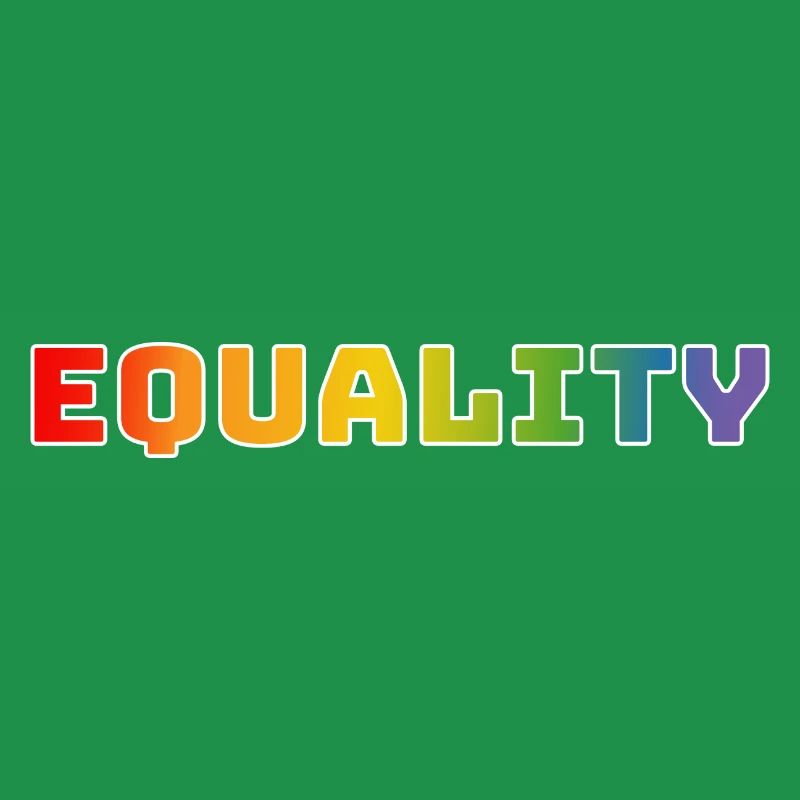 Regenbogen CSD Shirt equality 1 weiss