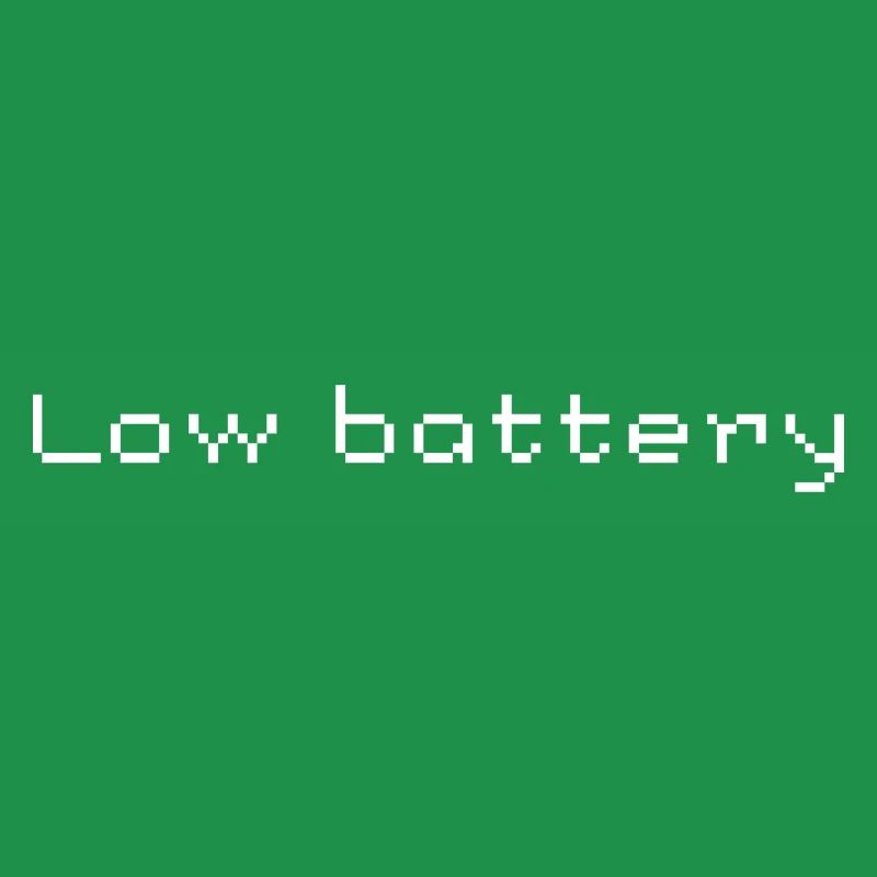 Low Battery Display Design
