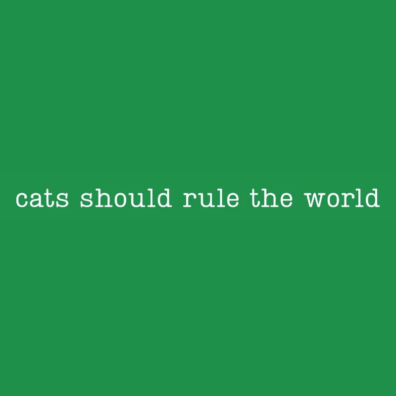 Les chats devraient dominer le monde