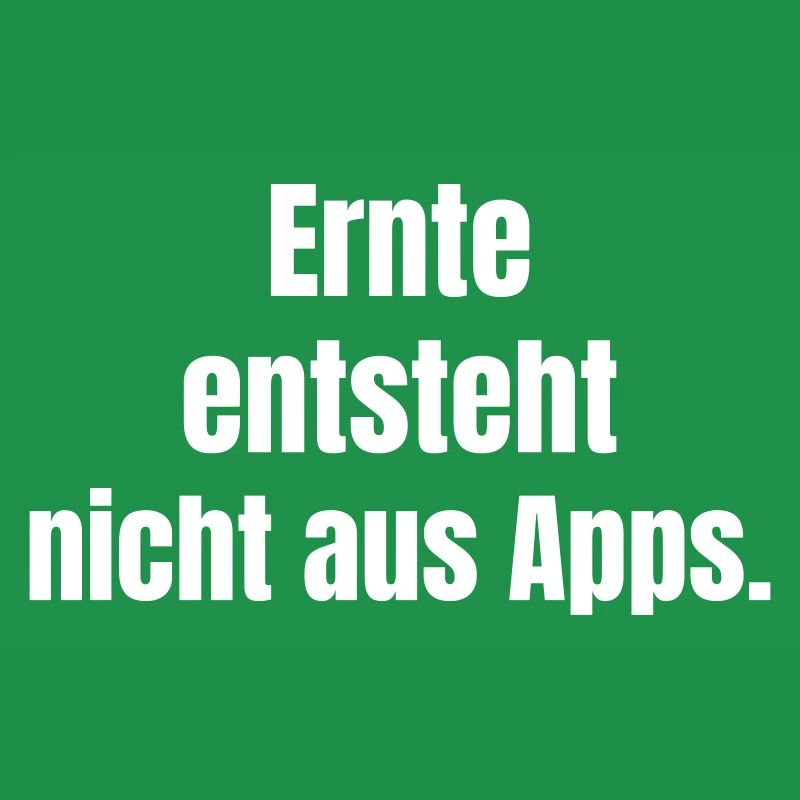 Harvest doesn't come from apps.