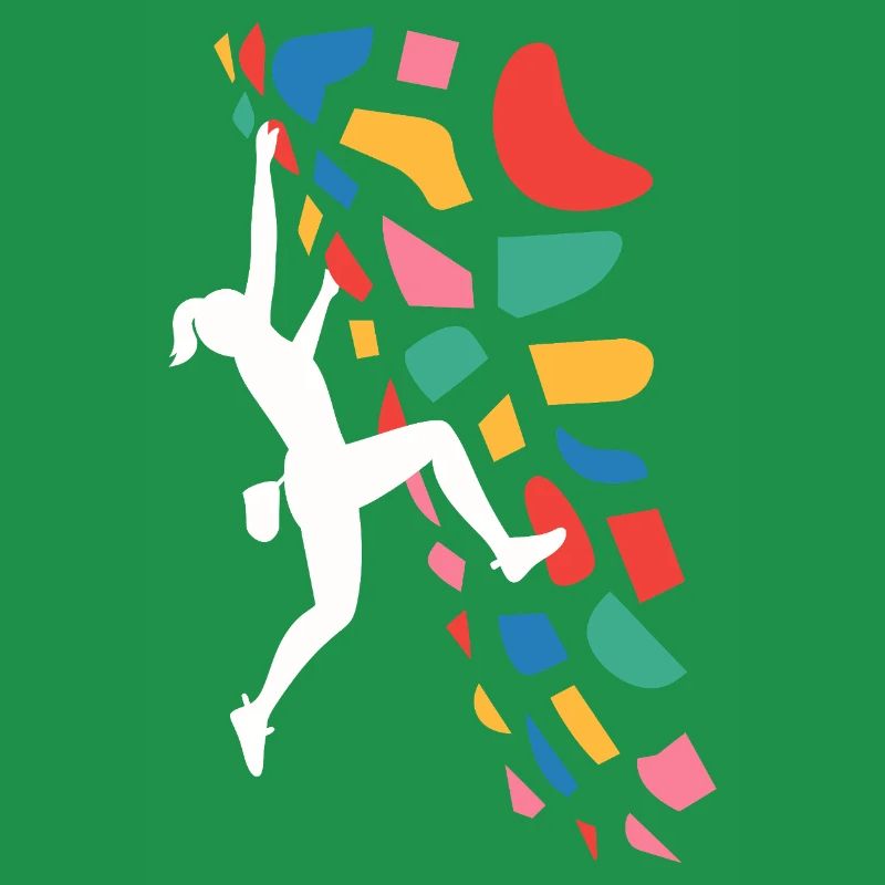 Boulder-Kletterer Bunte Griffe