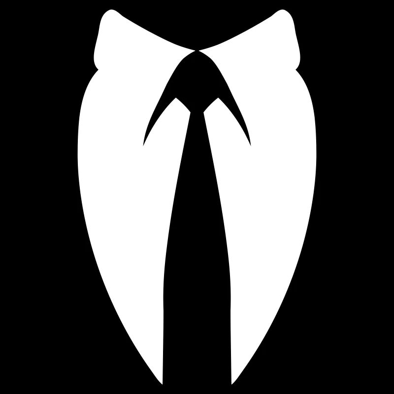 Anon Suit Collar Hacker Mask Shirt
