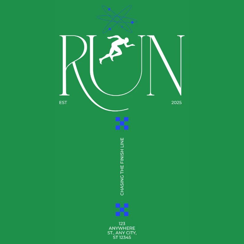 RUN Neon Runner Glyphs