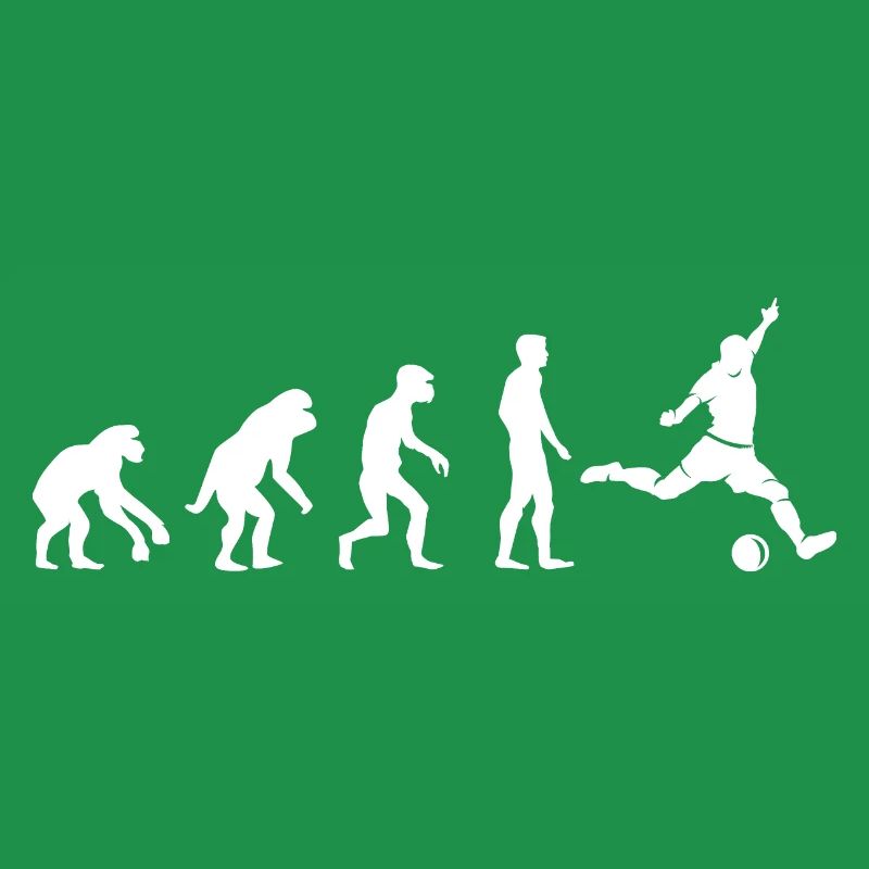 Football Evolution Monkey Funny Designs Fan Logo
