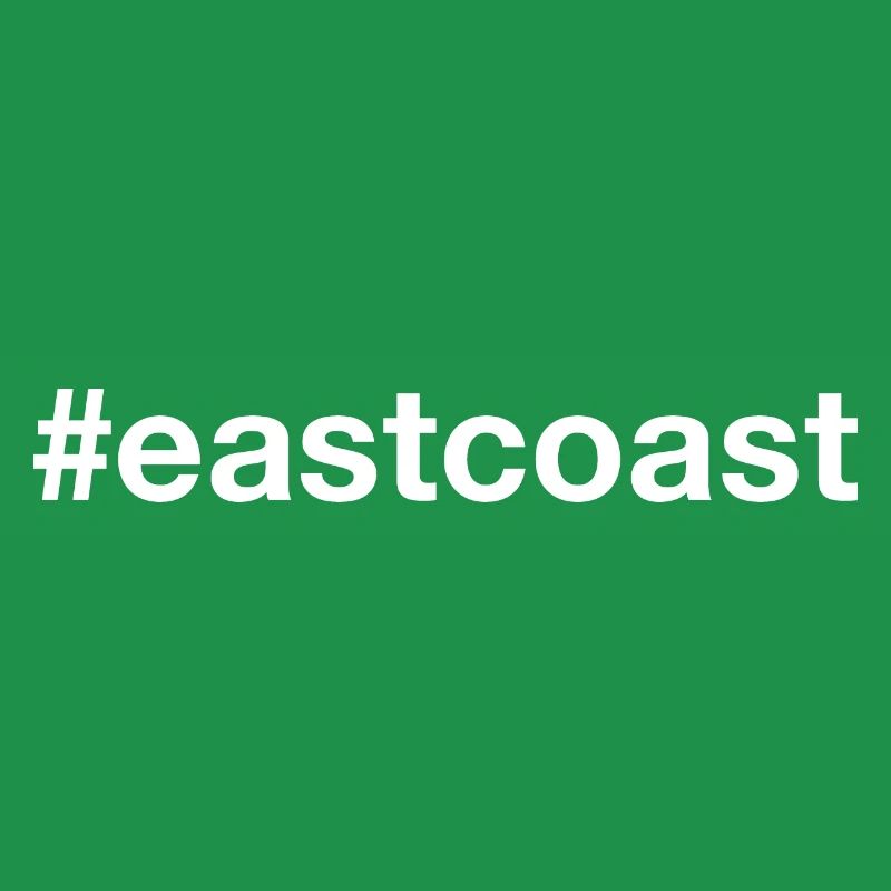 Hashtag de la côte est