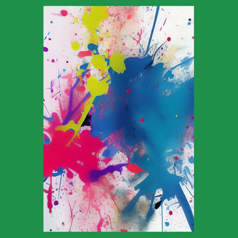 Des éclaboussures de couleur. Peinture
