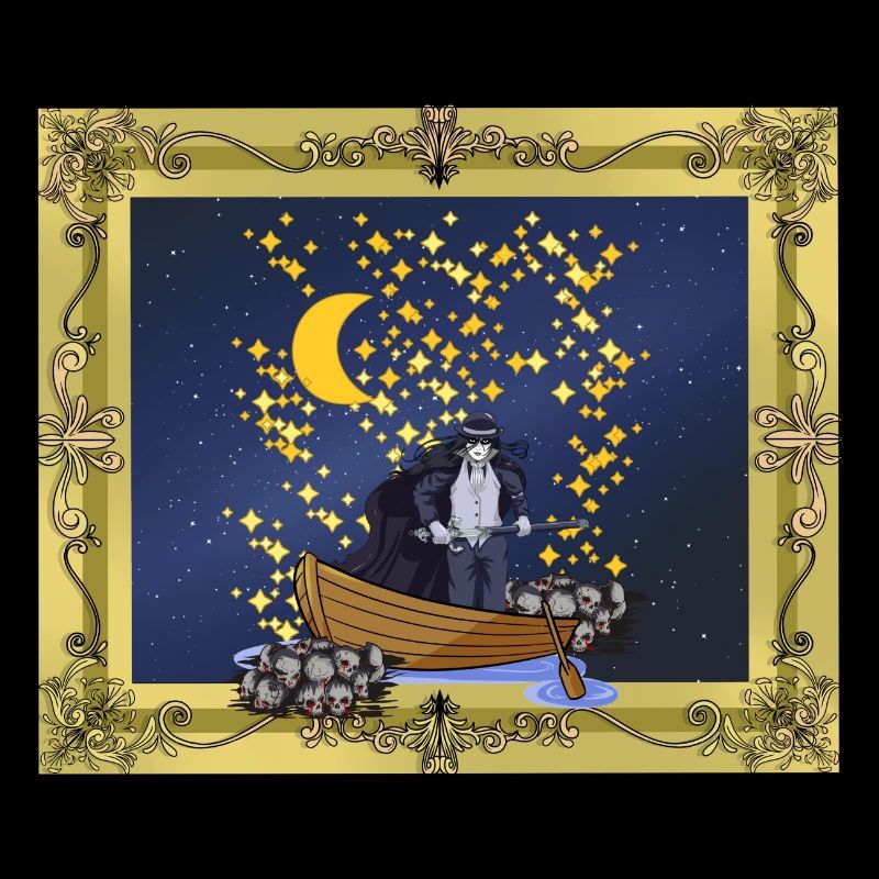 Starry Sky Fantasy Warrior Mystically Magical