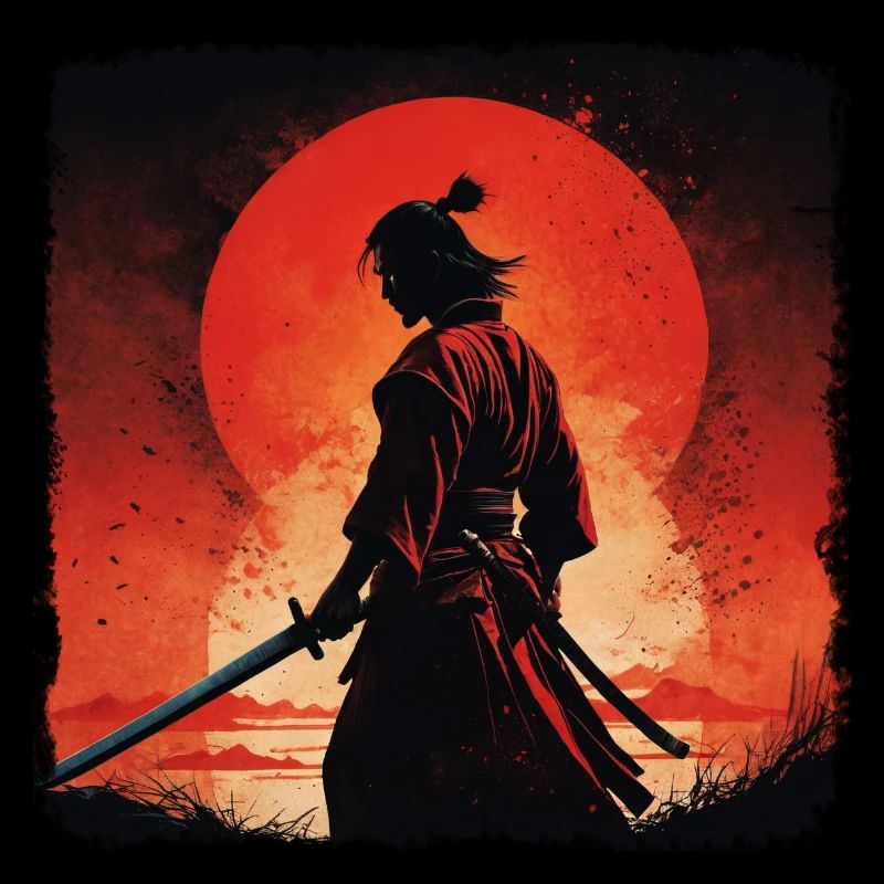 sunset samurai Warrior