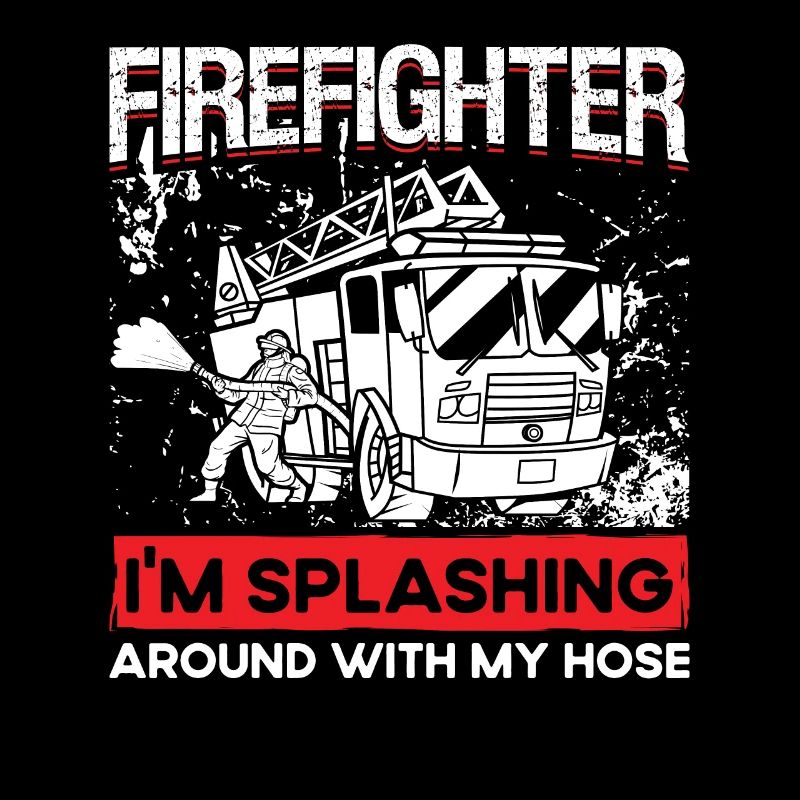 Un pompier de Feuerwehrmann éclabousse la brigade