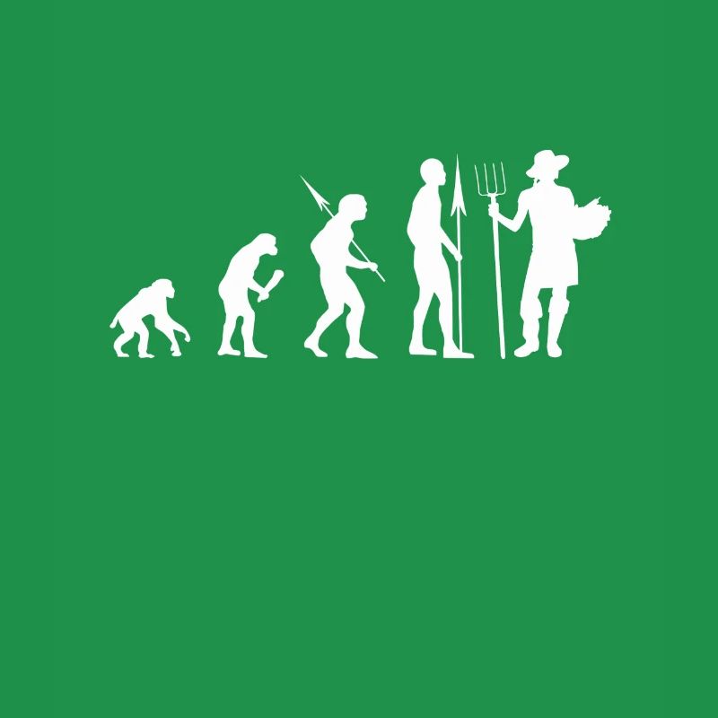 Gartenarbeit Evolution Gärtner Geschenk