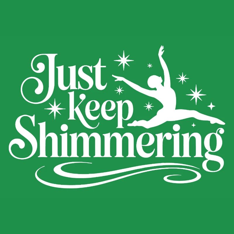 Schimmern Sie einfach weiter Synchronschwimmer