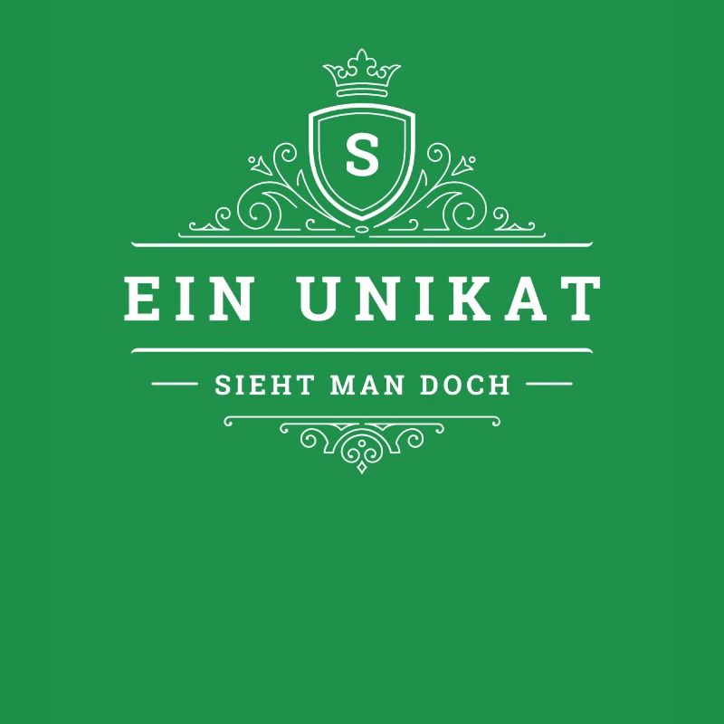 Ein Unikat Ein Einzelstück Anfangsbuchstabe S Name
