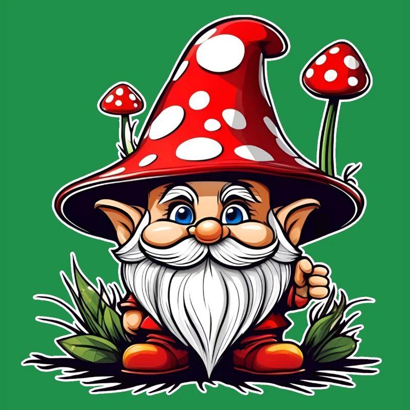 Cute Toadstool Leprechaun