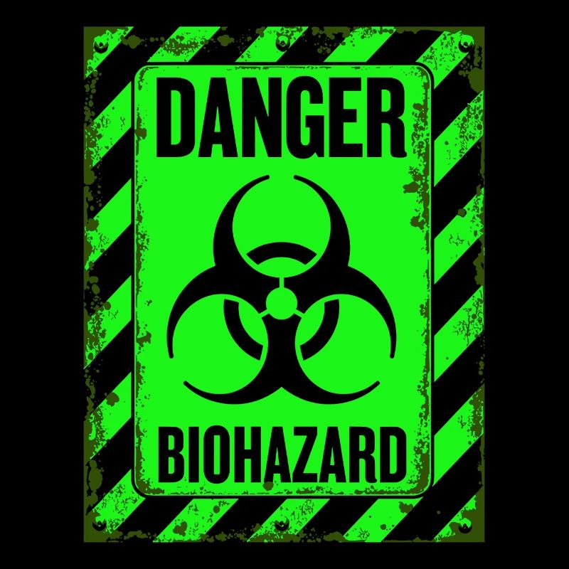 Danger Biohazard Grunge Zombies Apocalypse