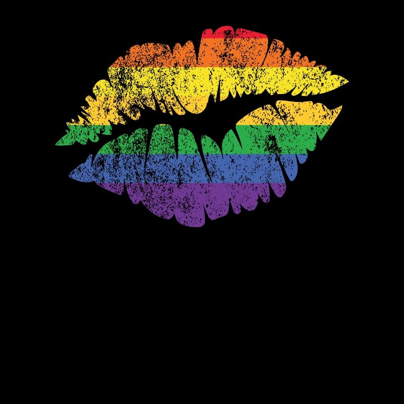 LGBT Rainbow Lips
