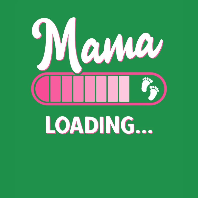 Werdende Mama Loading Schwangerschaft Mutter