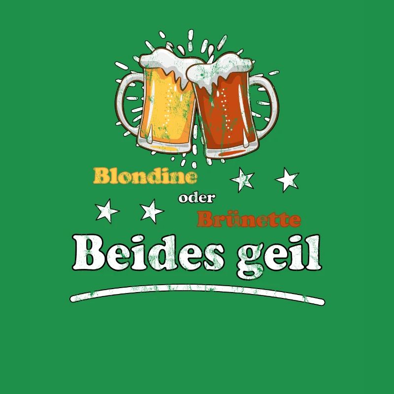 Blondine oder Brünette beides geil Design