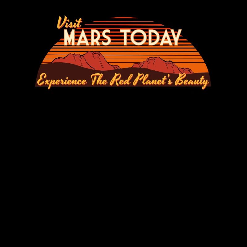 Retro Raumfahrt Planet Mars Vintage Space