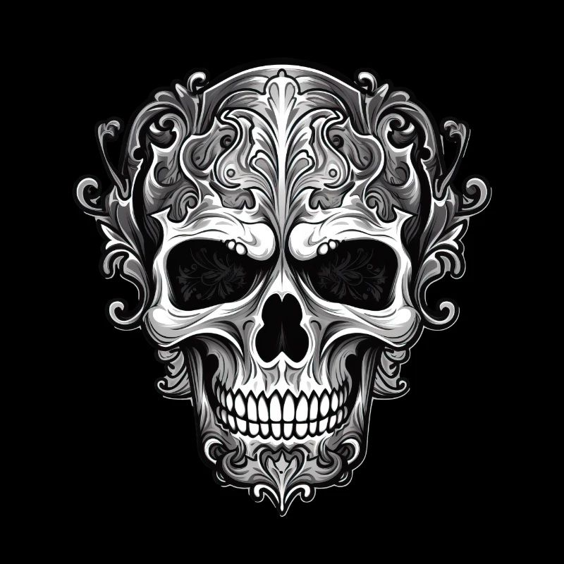 Goth Gothic Skull Mystical Skull Horror