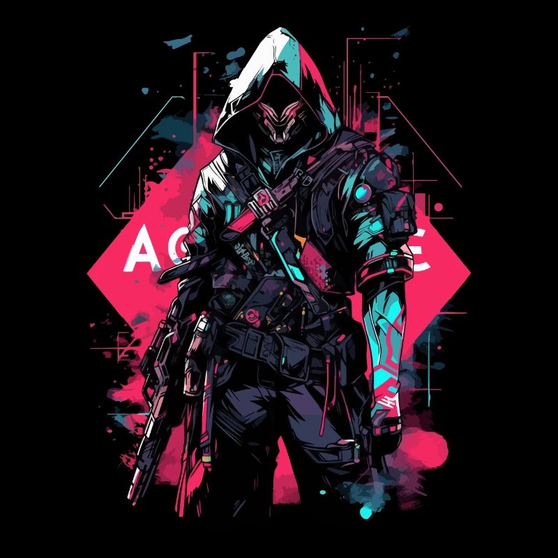 Epic Gamer Cyber Assassin from the Future