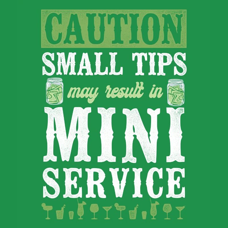 Bartender Mixologist Caution Small