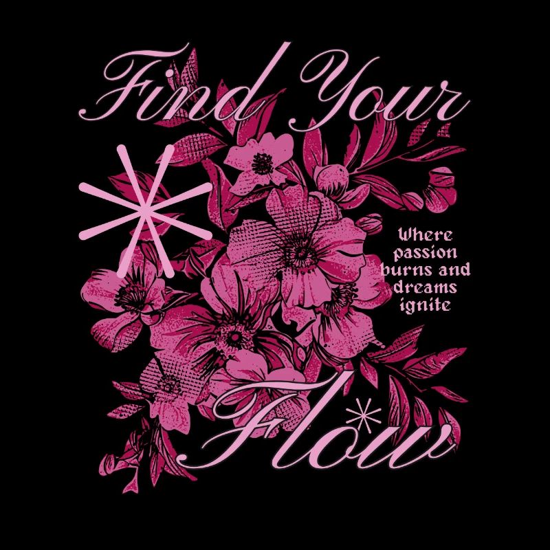 Find Your Flow Flower Design