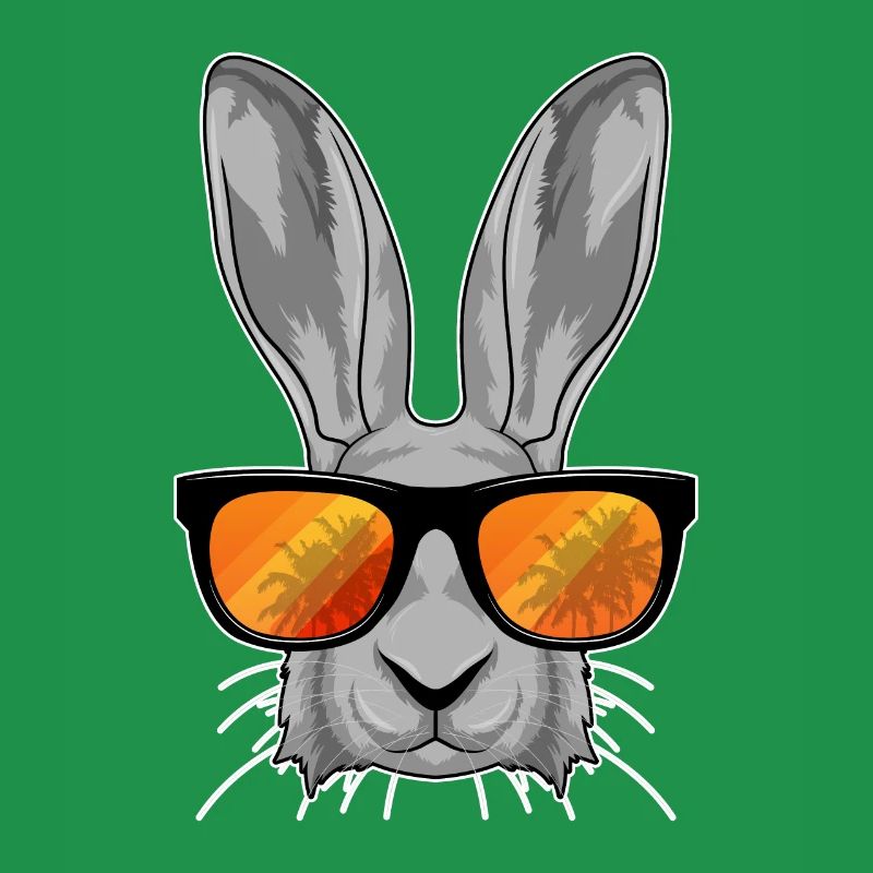 Rabbit with sunglasses