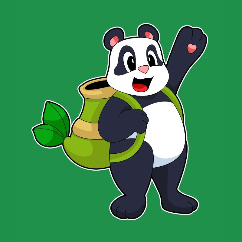 Panda Bamboo Backpack