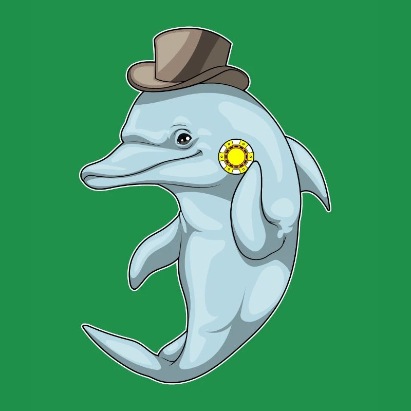 Dolphin Poker Poker Chips