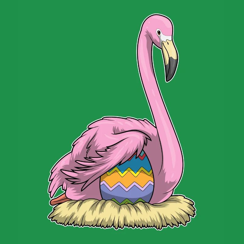 Flamingo Easter Easter Egg Nest