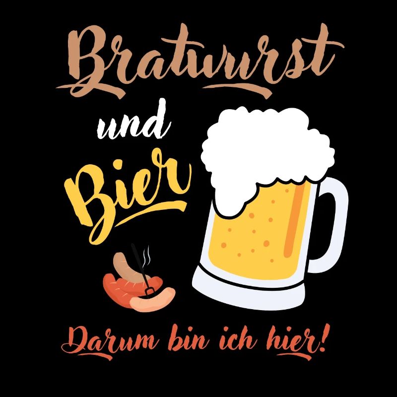 Bratwurst Bier Geschenkidee Grillen Bierkrug Spaß
