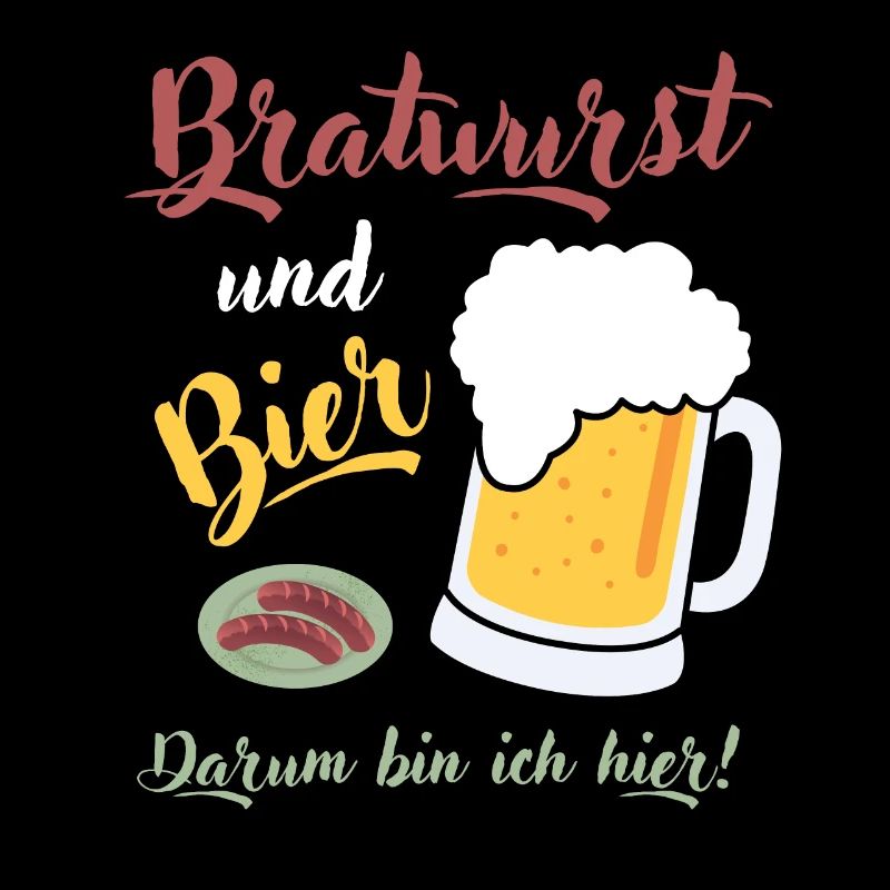 Bratwurst Bier Spruch Grillmeister Bierzelt Wurst