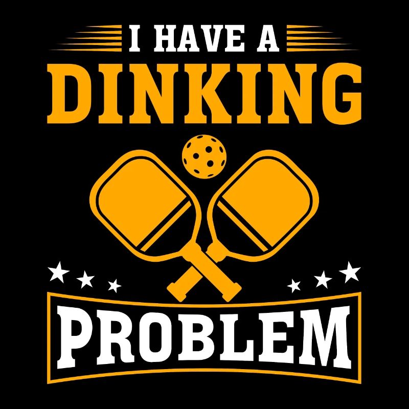 Pickleballspieler Dinking Liebe Pickleball Retro