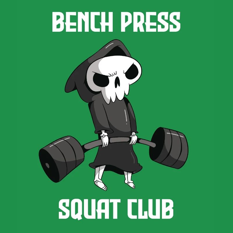 Bench Press Squad Club Workout Grim Reaper Training