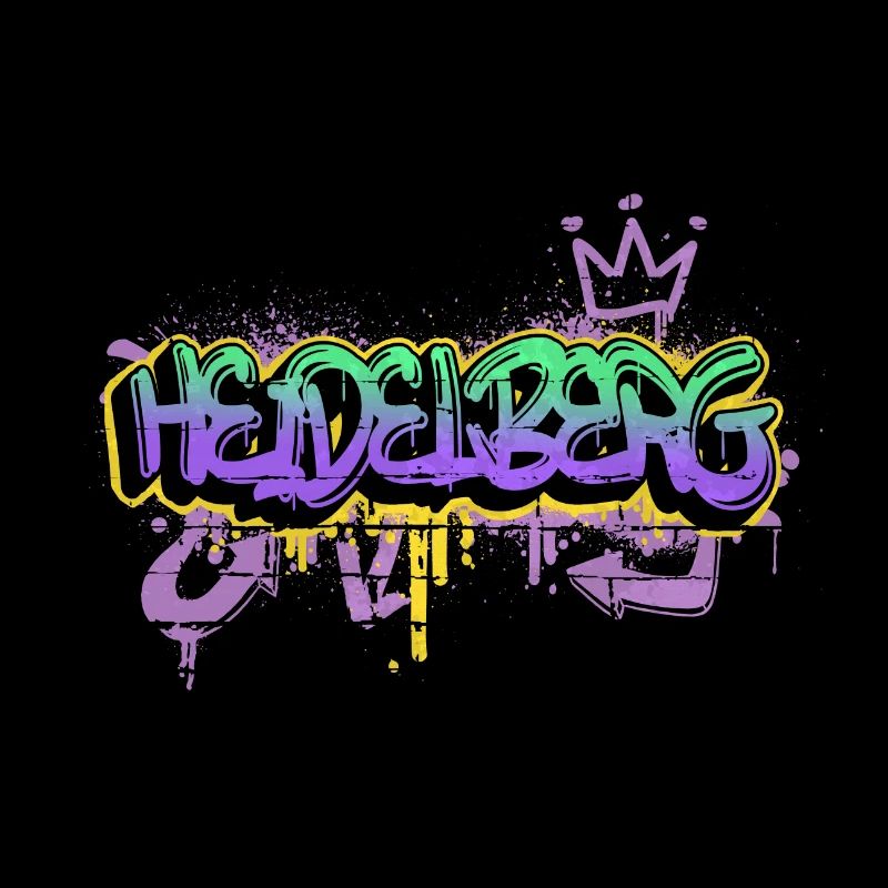 Heidelberg Germany Graffiti Spray Sprayer