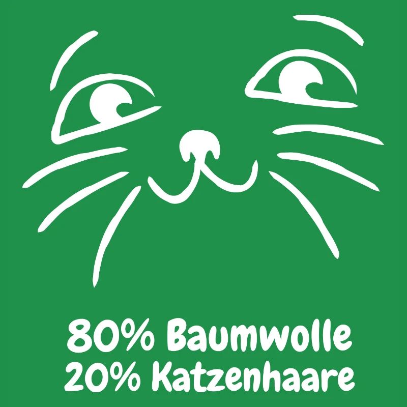 80% Baumwolle 20% Katzenhaare Geschenk Katze