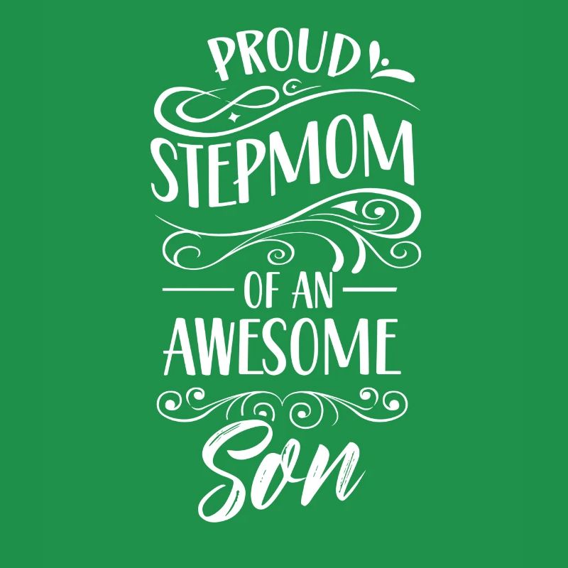 Stolze Stiefmutter Eines Großartigen Sohnes Kind