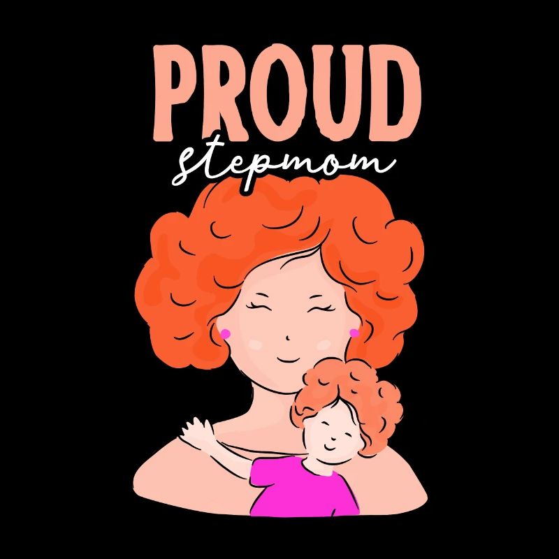 Stolze Stiefmutter Kind Ziehmutter Pflegemutter