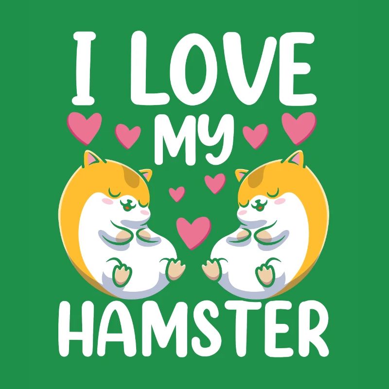 J’aime mon hamster mignon propriétaire d’animal de compagnie