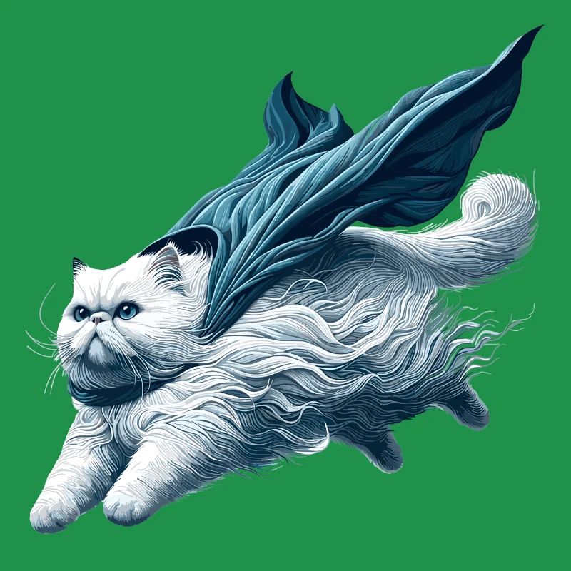 Super chat persan blanc chat persan cadeau