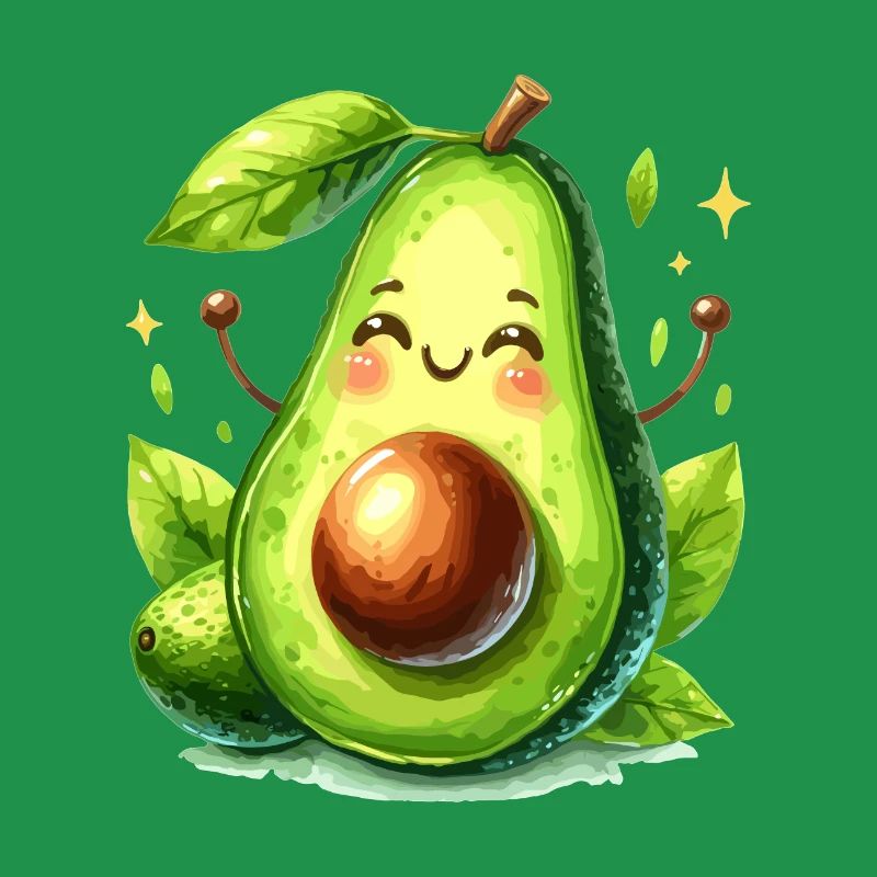 Avocado witzig positiv Optimismus Geschenk