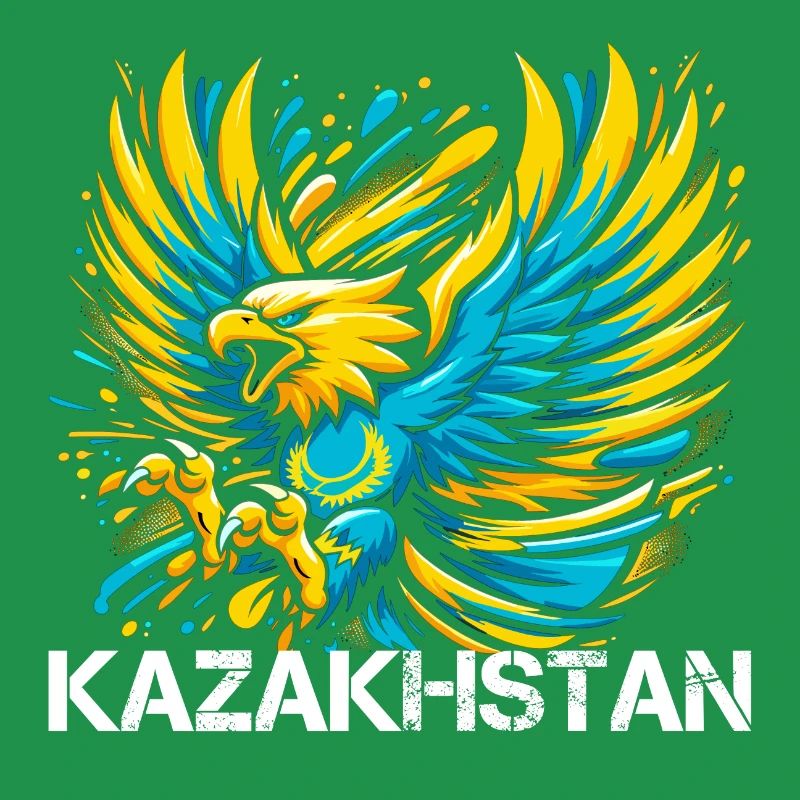 Kazakhstan Eagle Flag Flag Cool Gift