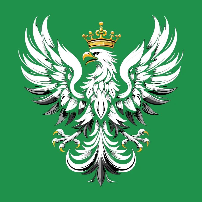 Polska Eagle Pole Polish Eagle White Gift