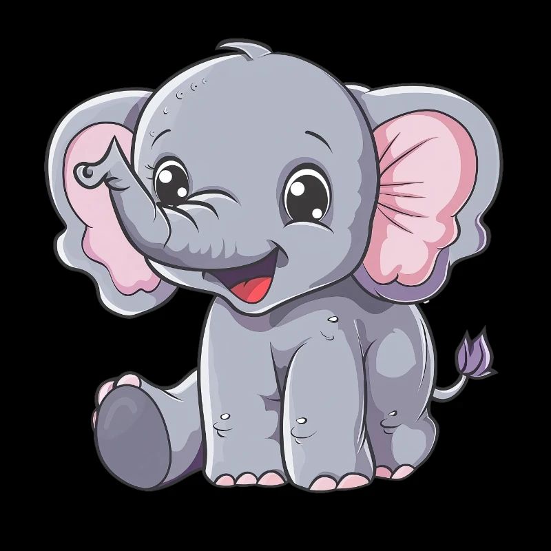 Éléphant mignon pour les enfants